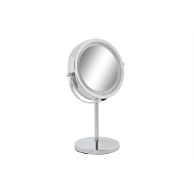 Magnifying Mirror with LED DKD Home Decor 21,5 x 13,5 x 32,5 cm Silver Metal DKD Home Decor - 1
