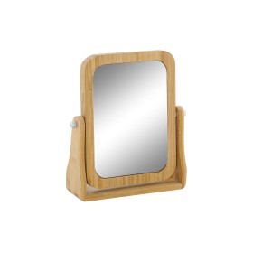 Magnifying Mirror DKD Home Decor Natural Bamboo 21,7 x 5,5 x