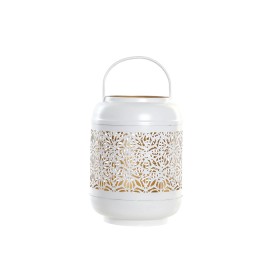 Lantern DKD Home Decor White Orange Golden Aluminium Plastic 15