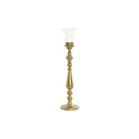 Candle Holder DKD Home Decor Golden Metal Crystal 10 x 10 x 41