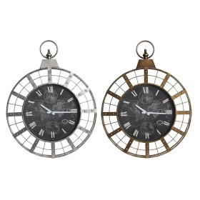 Reloj de Pared DKD Home Decor 60 x 6,5 x 78 cm Cristal Plateado