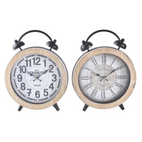 Reloj de Mesa DKD Home Decor 25,8 x 8 x 32 cm Natural Blanco