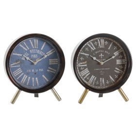 Reloj de Mesa DKD Home Decor Azul Negro Multicolor Metal