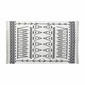 Carpet DKD Home Decor Black White Ikat (120 x 180 