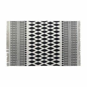 Carpet DKD Home Decor Black White (120 x 180 x 0,7