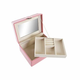 Caja-Joyero DKD Home Decor 17 x 13 x 8,5 cm Rosa Poliuretano