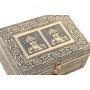 Caja-Joyero DKD Home Decor 17,5 x 12,5 x 8,5 cm Champán Beige