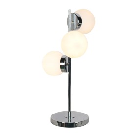Lámpara de mesa DKD Home Decor 26 x 26 x 59 cm Cristal Plateado