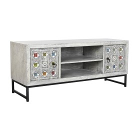 Mueble de TV DKD Home Decor Blanco Beige Gris Multicolor