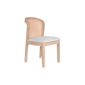 Dining Chair DKD Home Decor Fir Polyester Light grey (46 x 61 x