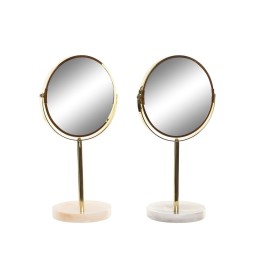 Mirror DKD Home Decor 18 x 13 x 35 cm Grey Beige Golden Metal