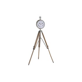 Reloj de Mesa DKD Home Decor 22 x 40 x 80 cm Natural Plateado