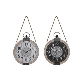 Reloj de Mesa DKD Home Decor 40 x 6,5 x 46 cm Negro Blanco