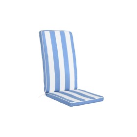 Cojín para sillas DKD Home Decor Blanco Azul cielo 42 x 4 x 115