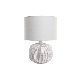Lámpara de mesa DKD Home Decor Blanco Gres 220 V 50 W (38 x 38