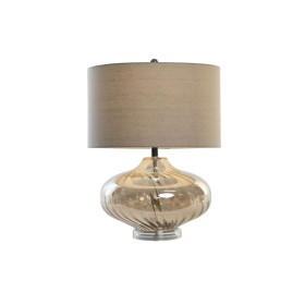 Lámpara de mesa DKD Home Decor Beige Transparente Champán Metal