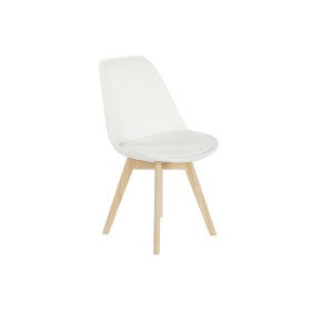 Cadeira DKD Home Decor Branco Espuma Faia 48 x 56 x 83 cm