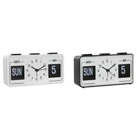 Reloj Despertador DKD Home Decor 17 x 5 x 9 cm Negro Blanco PVC