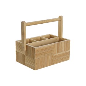 Organizador para Cubiertos DKD Home Decor Natural Bambú 27 x
