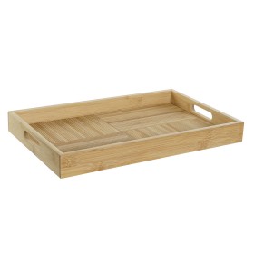 Tray DKD Home Decor Natural Bamboo 43 x 27 x 4,5 cm