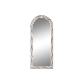 Espelho de parede Home ESPRIT Branco Castanho Madeira de
