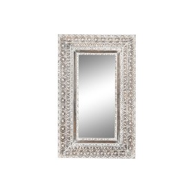 Espelho de parede Home ESPRIT Branco Castanho Madeira de