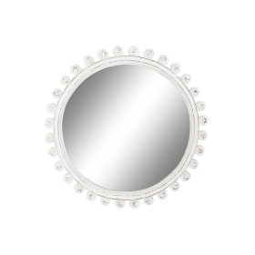 Espelho de parede Home ESPRIT Branco Madeira de mangueira