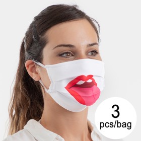 Masque en tissu hygiénique réutilisable Tongue Luanvi Taille M