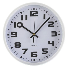 Wall Clock Versa White Plastic 3,8 x 25 x 25 cm