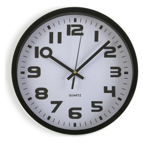 Reloj de Pared Versa Negro Plástico 3,8 x 25 x 25 cm