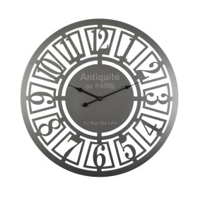 Reloj de Pared Versa 18191476 Plateado Metal Vintage 60 x 60 x
