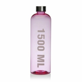 Botella de Agua Versa Rosa 1,5 L Acrílico Acero Poliestireno 9