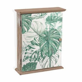Decorative box Versa Mint Leaves Keys MDF Wood (6,5 x 26 x 20