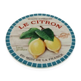 Dessous de plat Versa Citron Céramique (20 x 20 cm