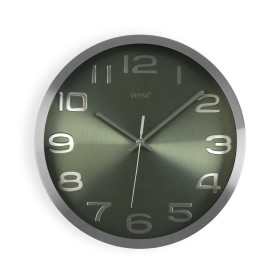 Reloj de Pared Versa Plateado Aluminio (4 x 30 x 3