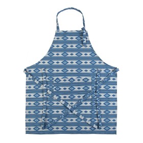 Delantal Versa Manacor Azul Textil 80 x 70 cm