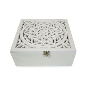 Caja Decorativa Versa 23 x 10,5 x 23 cm Madera MDF