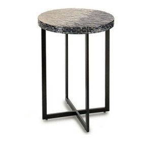 Side table Grey Metal Mother of pearl Particleboar