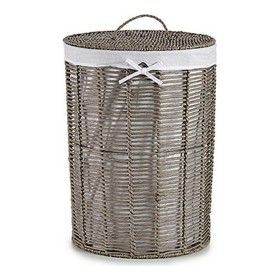 Laundry Basket Grey Cloth wicker (2 Pieces) (44 x 