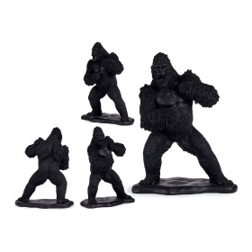 Figura Decorativa Gorila Negro Resina (25,5 x 56,5