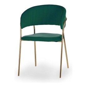 Chair Golden Green Polyester Iron (49 x 80,5 x 53 