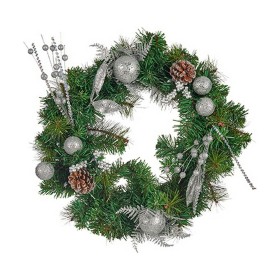 Advent wreathe Pineapples 45 x 13 x 45 cm Silver B