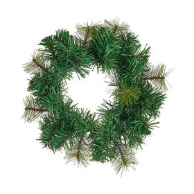 Corona de Navidad Verde Plástico 24 x 11 x 24 cm