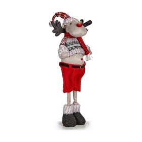 Christmas Reindeer 15 x 63 x 22 cm Red Grey White 
