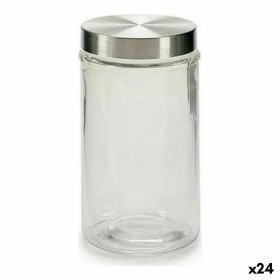 Bote Cristal Plateado Transparente Aluminio (1 L) 