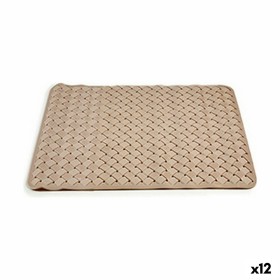 Bath rug Braiding Beige PVC (0,03 x 50 x 50 cm) (1