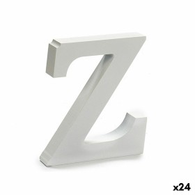 Buchstabe Z Holz Weiß (2 x 16 x 14,5 cm) (24 Stück