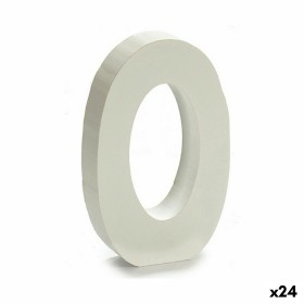 Número Madera Blanco (2 x 16 x 14,5 cm) (24 Unidad