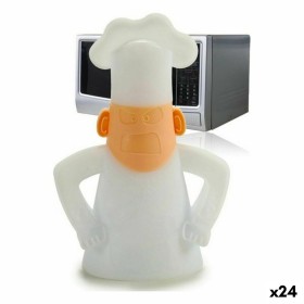 Microwave Cleaner Male Chef White polypropylene (2