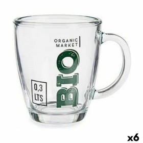 Tasse mug Bio Transparent verre 6 Unités (320 ml)